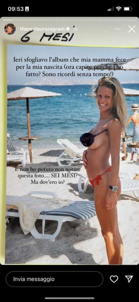 Aurora Ramazzotti Pubblica Una Foto Di Michelle Hunziker Incinta Il