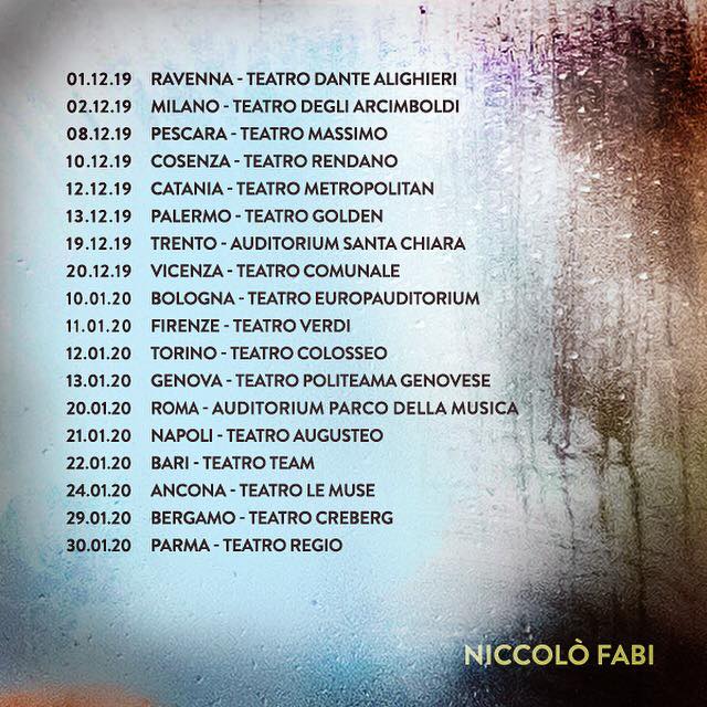 il nuovo tour di niccolo fabi