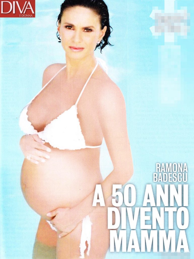 Ramona Badescu incinta a 50 anni