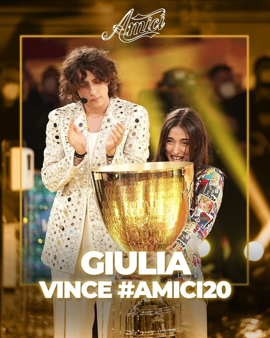 giulia vince amici 2021 ieri