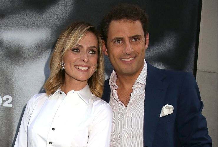 Serena Autieri con il marito Enrico Griselli 