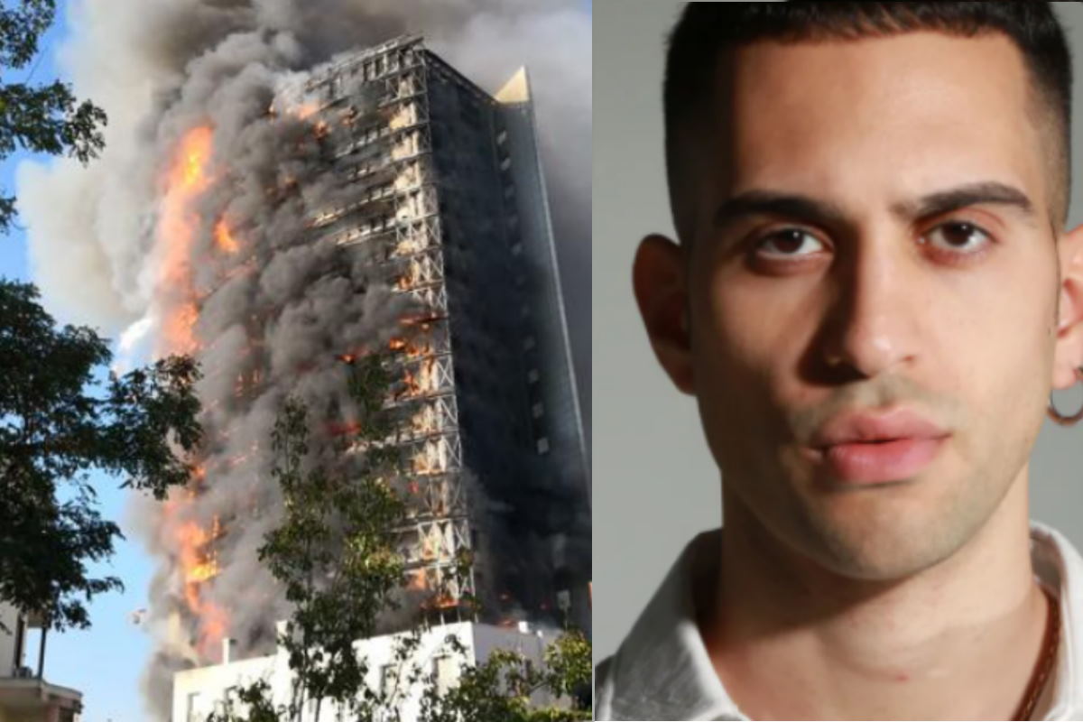 mahmood casa incendio milano