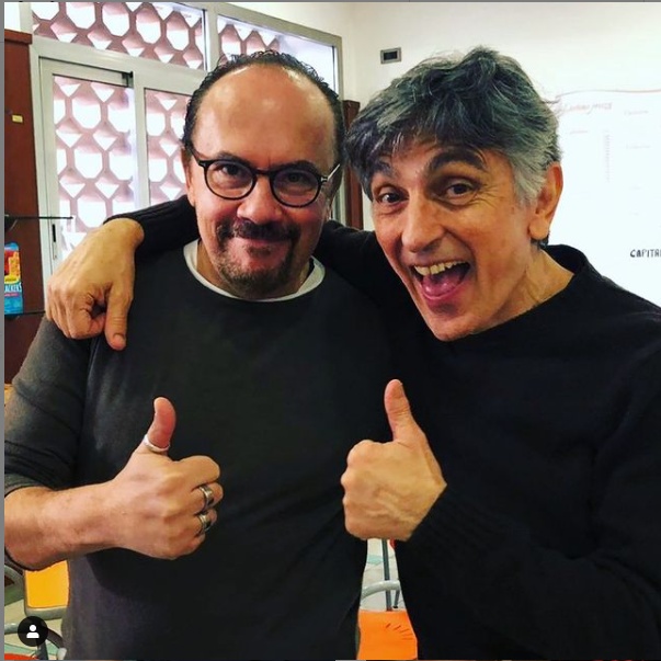 Maurizio Casagrande e il suo grande amico Vincenzo Salemme Foto 