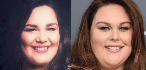 Noi Claudia Marsicano il suo alter ego statunitense in This is Us, l'attrice Chrissy Metz Foto Davide Maggio