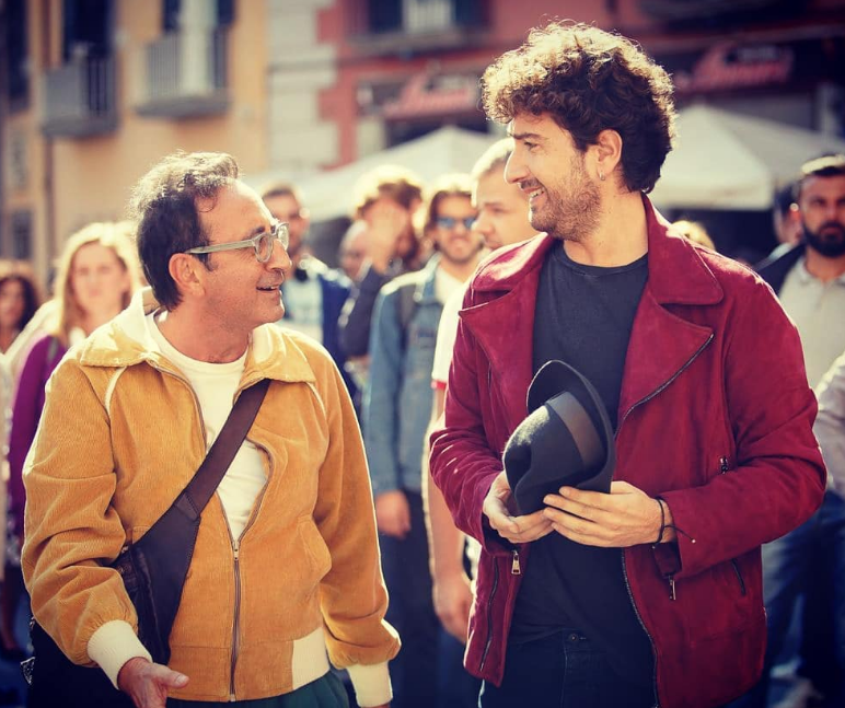 Il giorno più bello del mondo Giovanni Esposito, il marito dell'attrice napoletana con Giancarlo Siani in una scena del film / Foto: @giovanniesposito_ufficiale [IG]