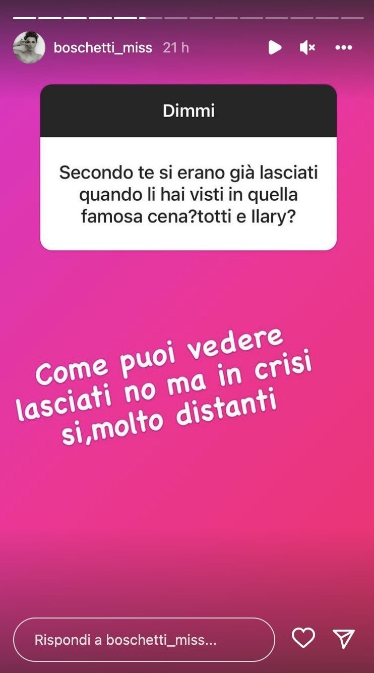 ilary totti crisi ottobre