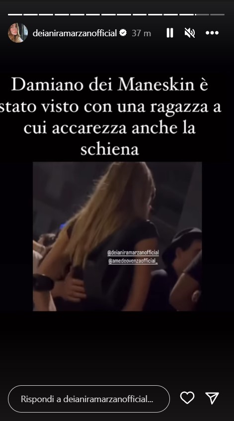 Damiano Dei Maneskin Dopo Giorgia Soleri E Il Bacio A Martina