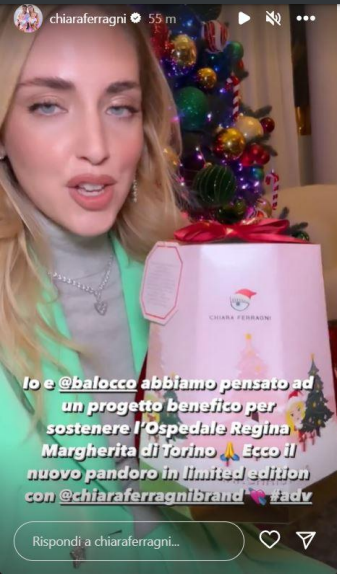 chiara ferragni pandori balocco