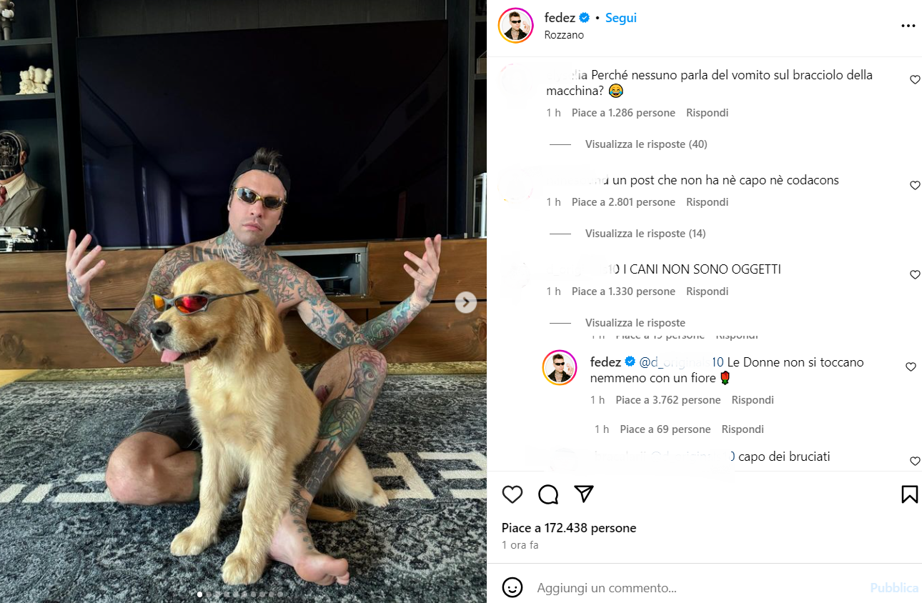 fedez nuovo cane