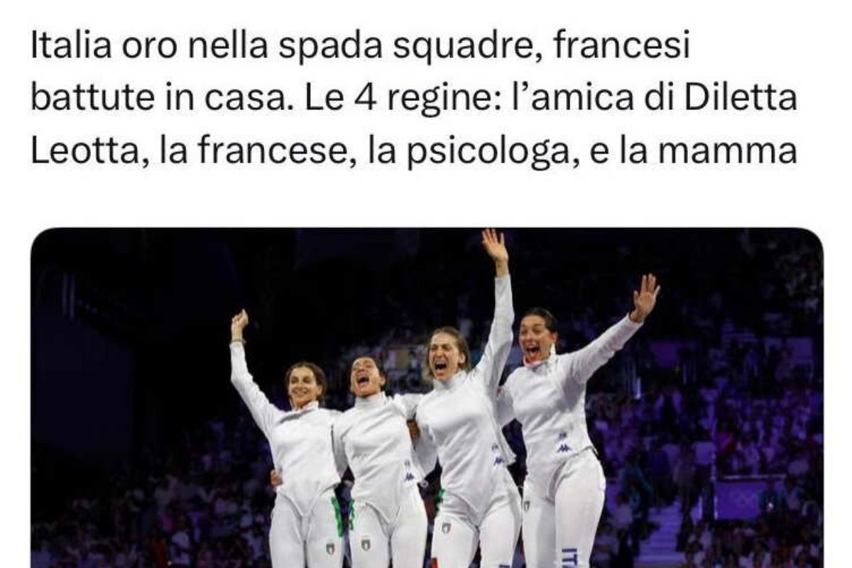 La Repubblica titolo amica Diletta Leotta Olimpiadi