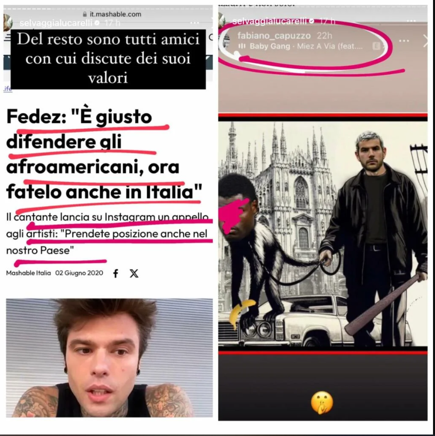 amico fedez meme uomo nero