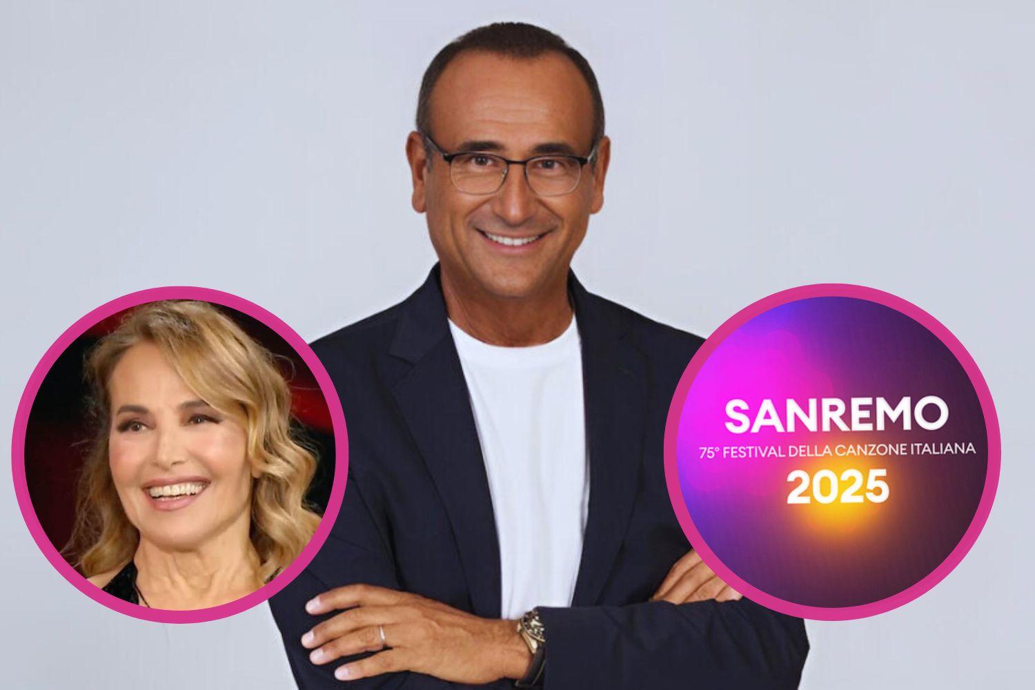 carlo conti barbara d'urso sanremo 2025