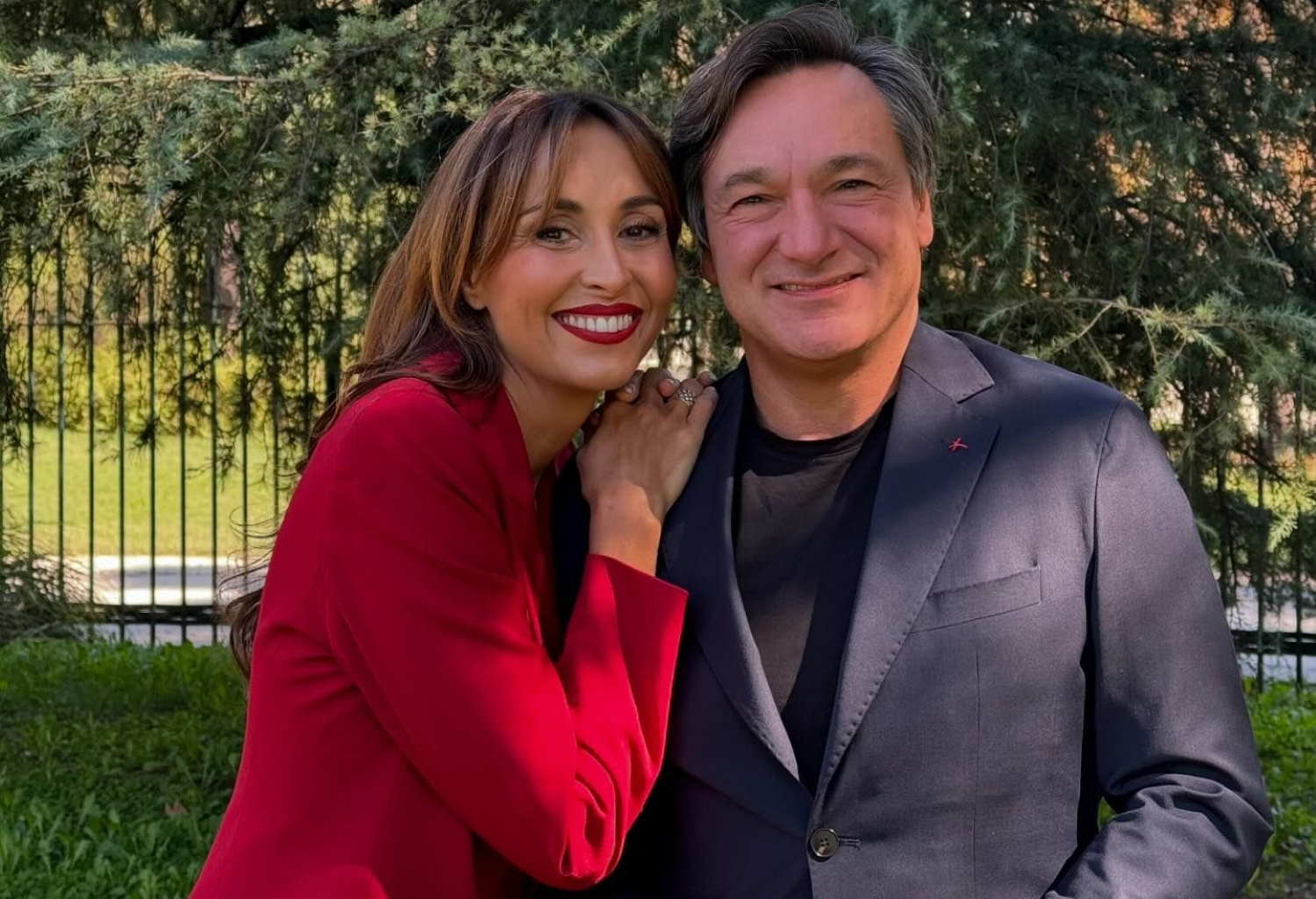 Benedetta Parodi e Fabio Caressa