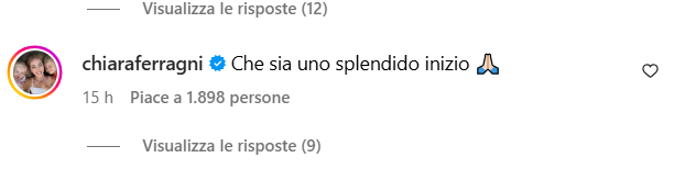 chiara ferragni commento sorella casa