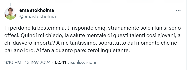 ema commento x