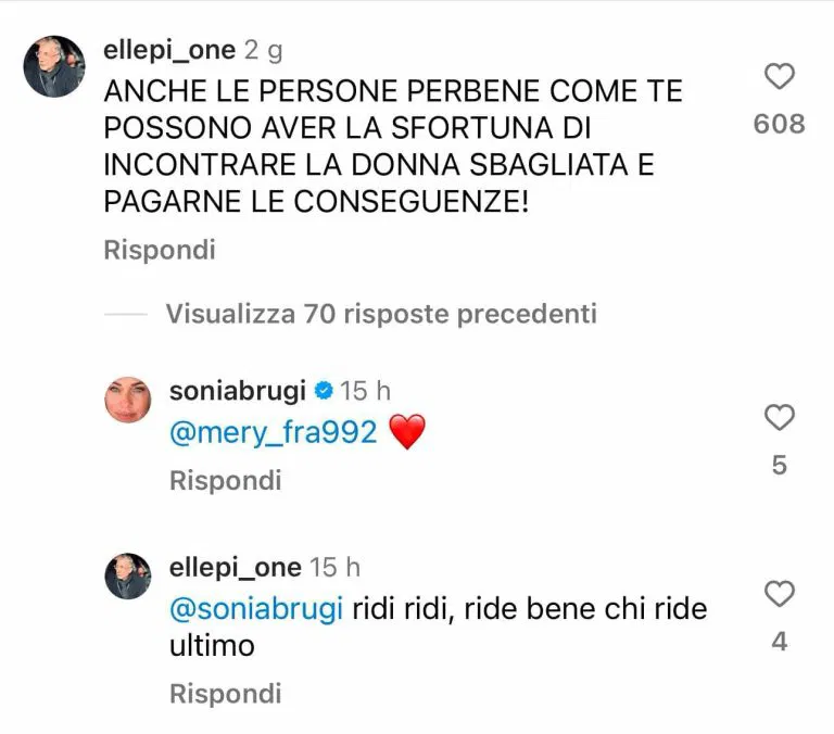 lucio presta commento ig